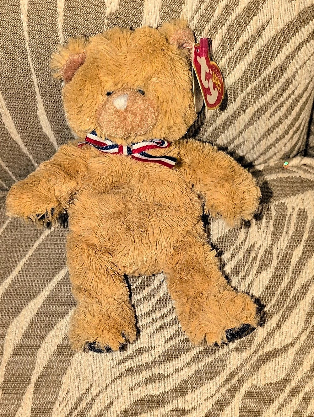 Ty Uncle Sam the Bear Beanie Baby - Independence Day 2007 - Retired - Collectabl